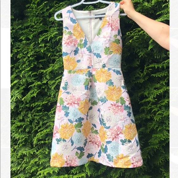 Sam Edelman Jacquard A-line Floral Dress - Picture 3 of 4